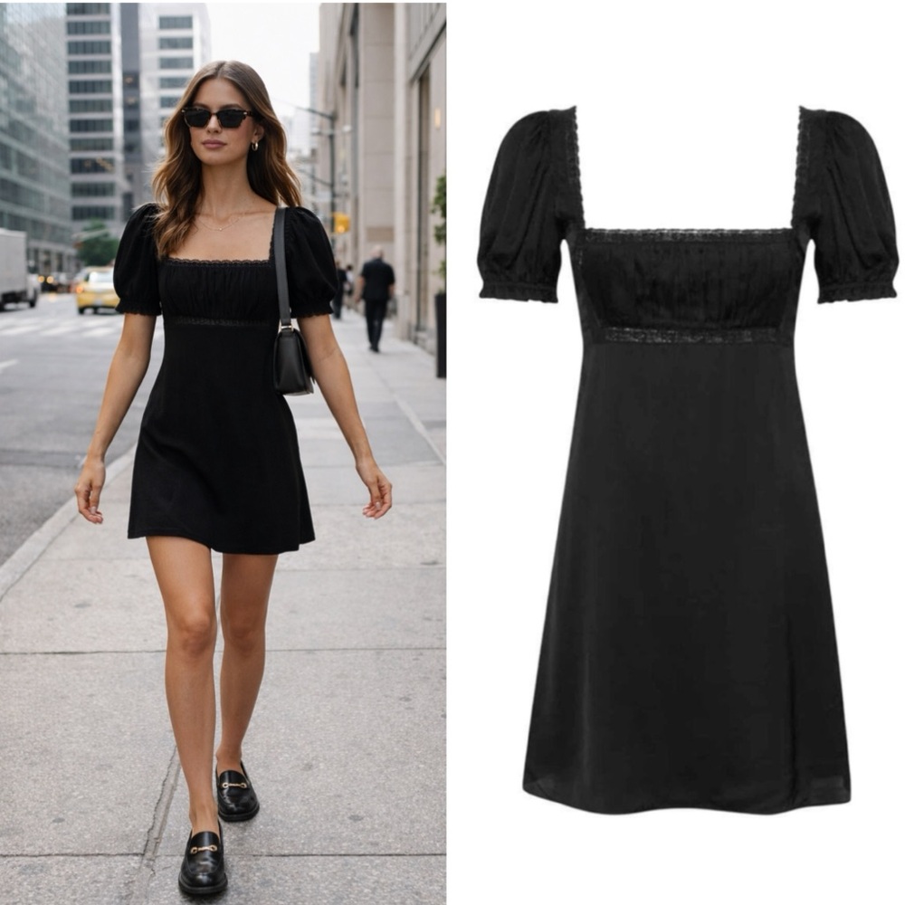 NWT Rumored Napa Valley Mini Dress black Small